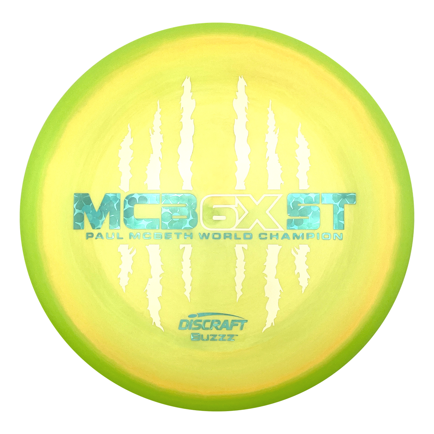 Discraft Buzzz - 6x Paul McBeth - ESP - Swirly Yellow
