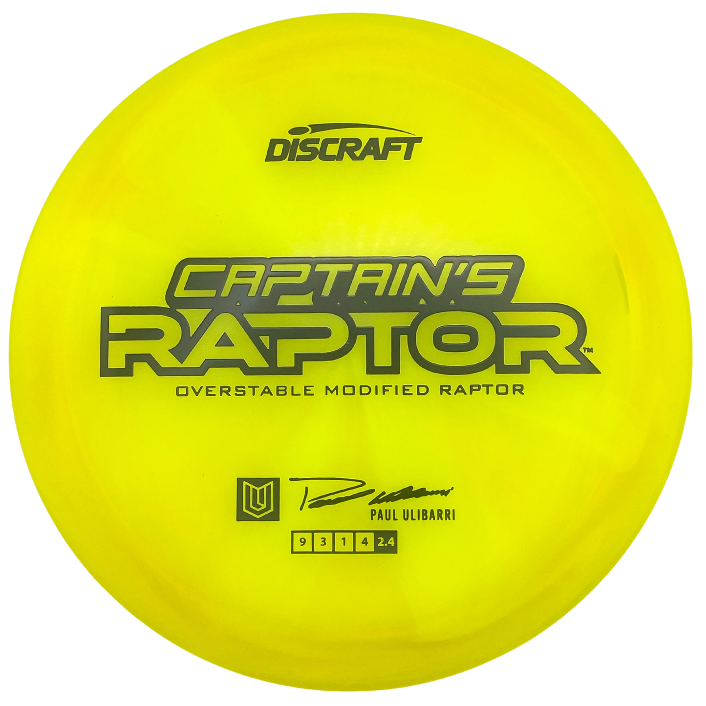 Discraft Captain's Raptor - Z Swirl Line - Yellow