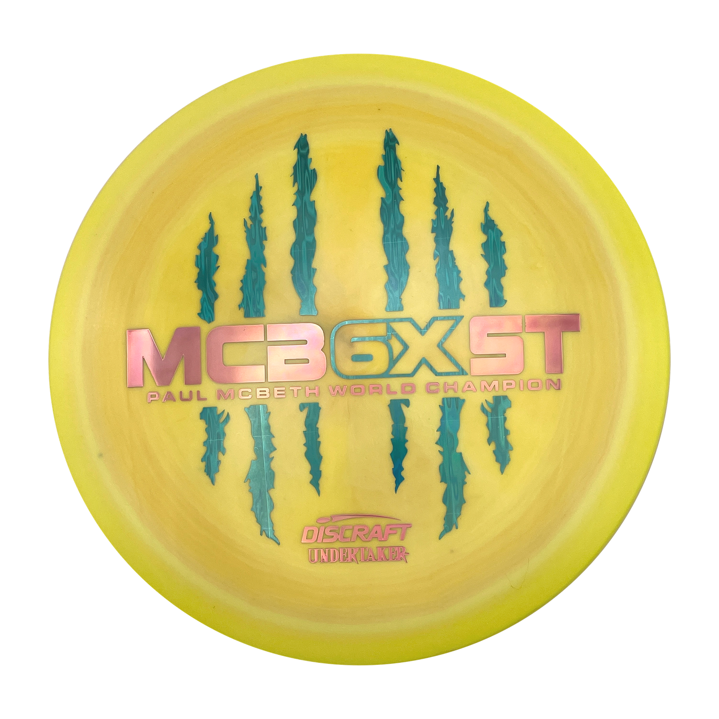 Discraft Undertaker - 6x Paul McBeth - ESP - Swirly Yellow
