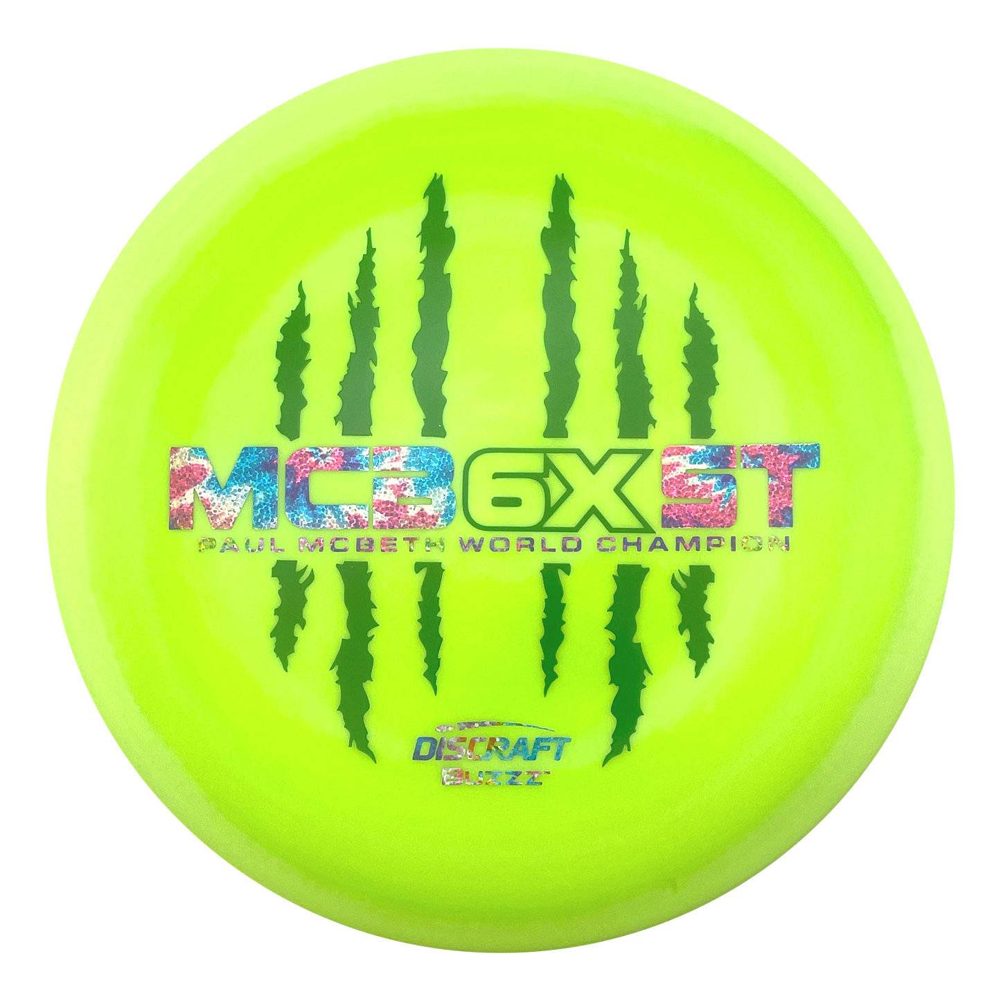 Discraft Buzzz - 6x Paul McBeth - ESP - Swirly Green