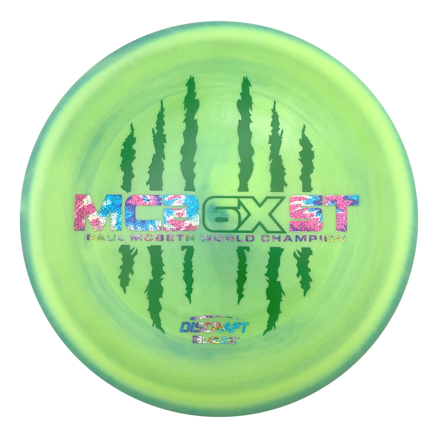 Discraft Buzzz - 6x Paul McBeth - ESP - Swirly Green
