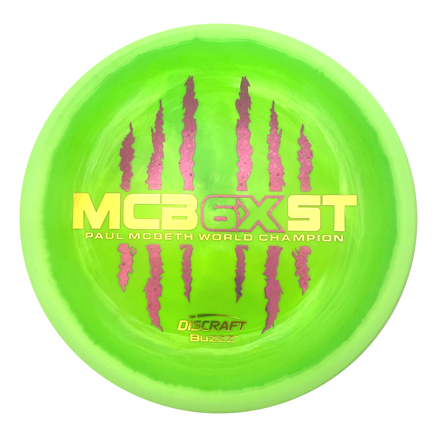 Discraft Buzzz - 6x Paul McBeth - ESP - Swirly Green