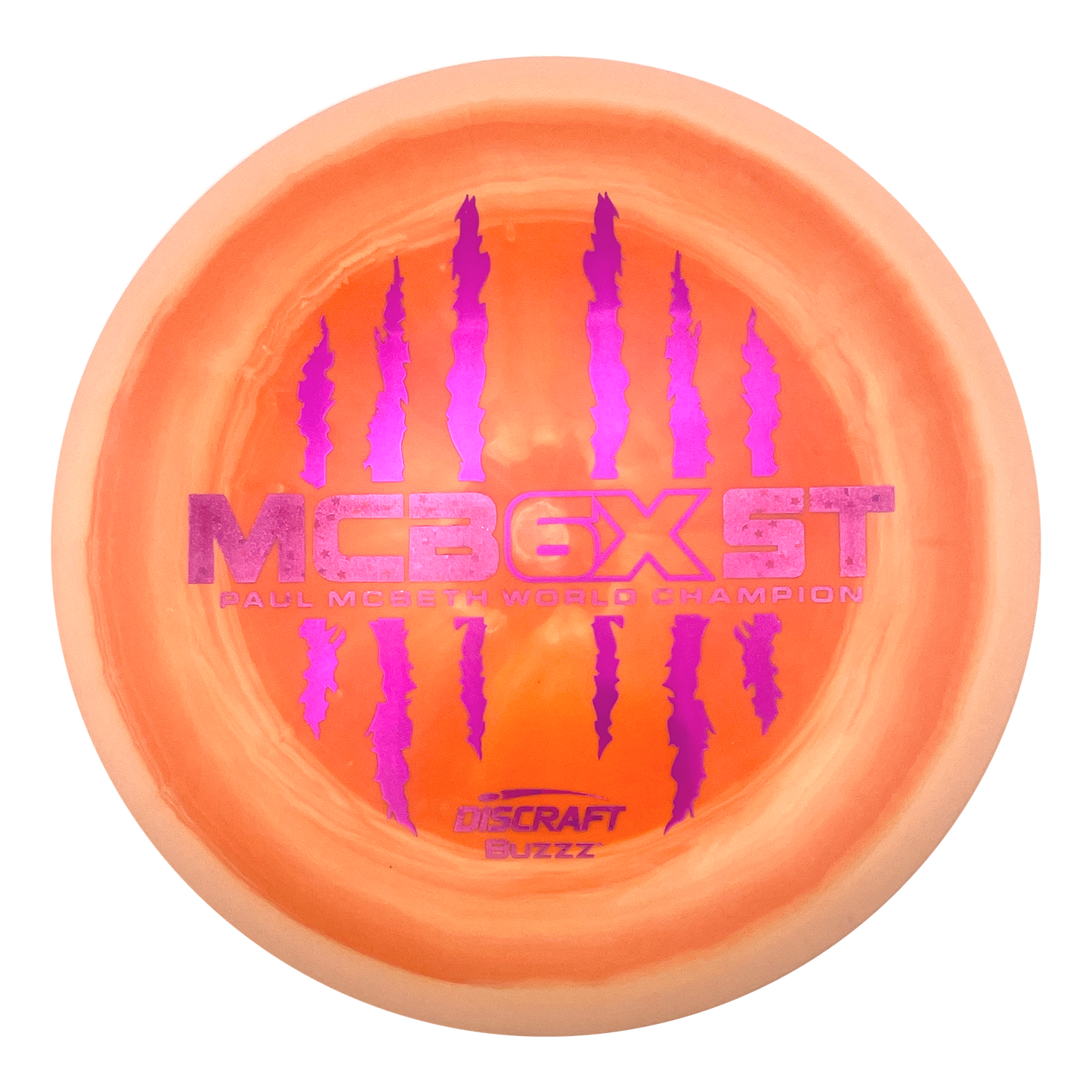 Discraft Buzzz - 6x Paul McBeth - ESP - Swirly Orange