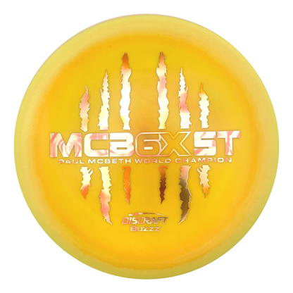 Discraft Buzzz - 6x Paul McBeth - ESP - Swirly Yellow