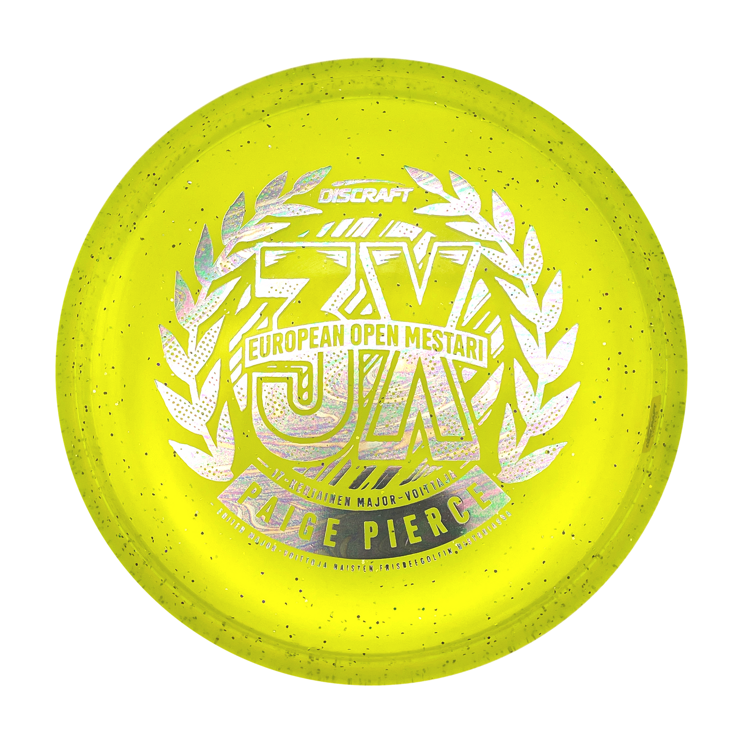 Discraft Fierce - Paige Pierce 3X European Open Champion - Crystal Sparkle - Light Green-Yellow