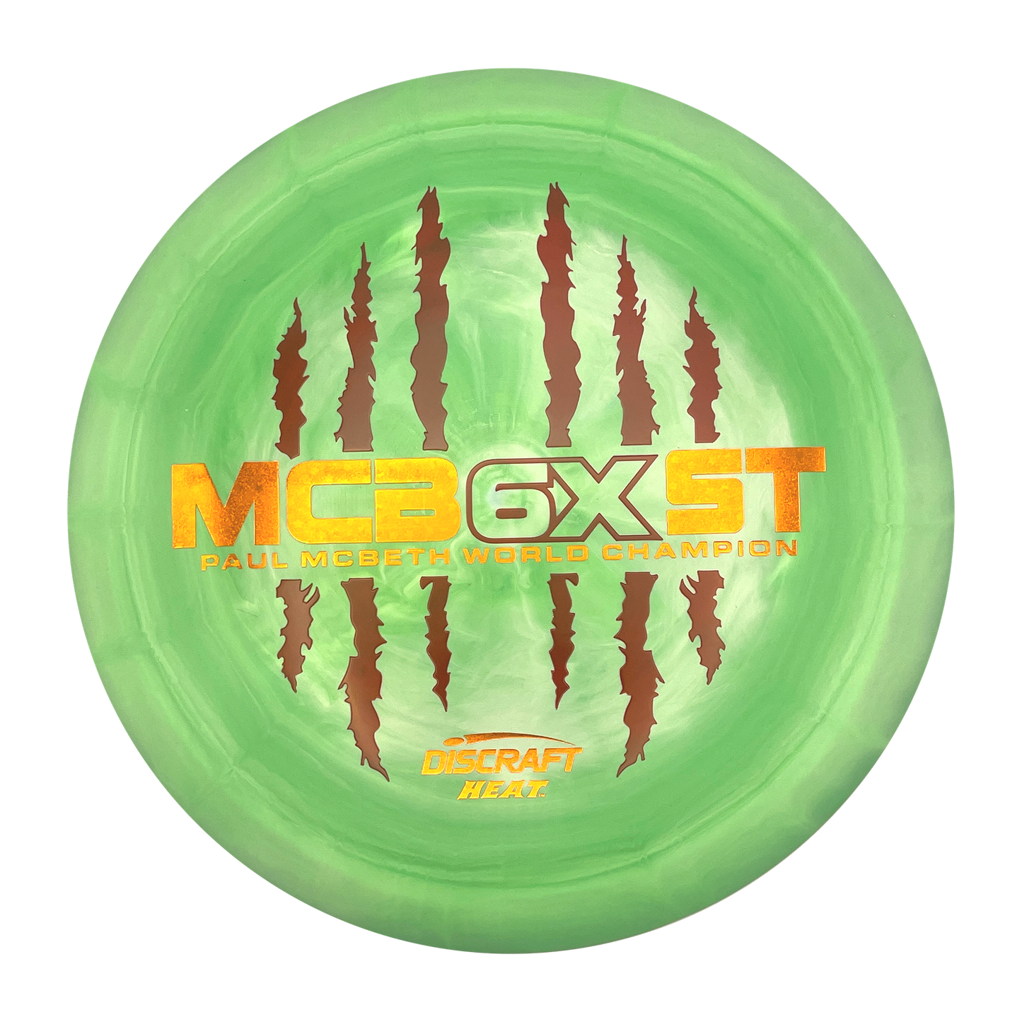 Discraft Heat - 6x Paul McBeth - ESP - Swirly Green