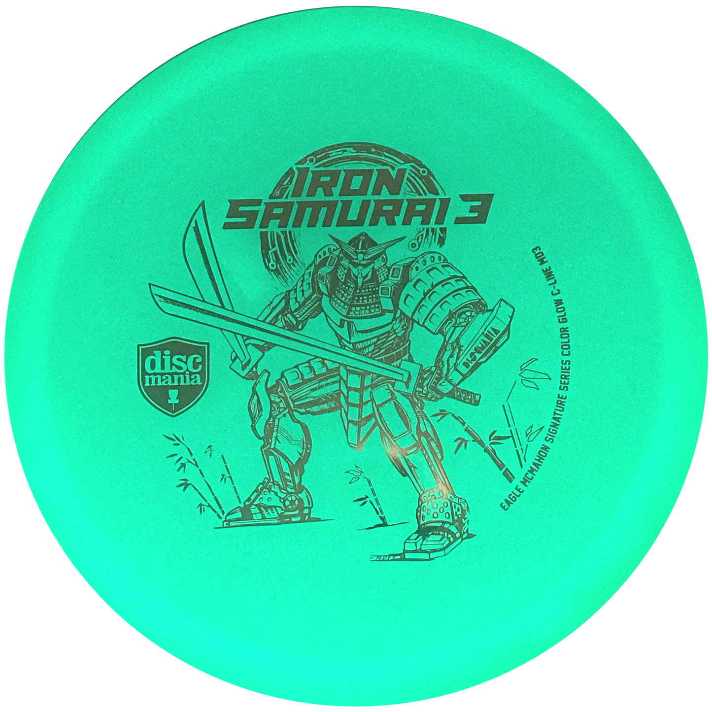 Discmania Iron Samurai 3 - Eagle McMahon Signature Series - MD3 - C-Line Glow - Turquoise