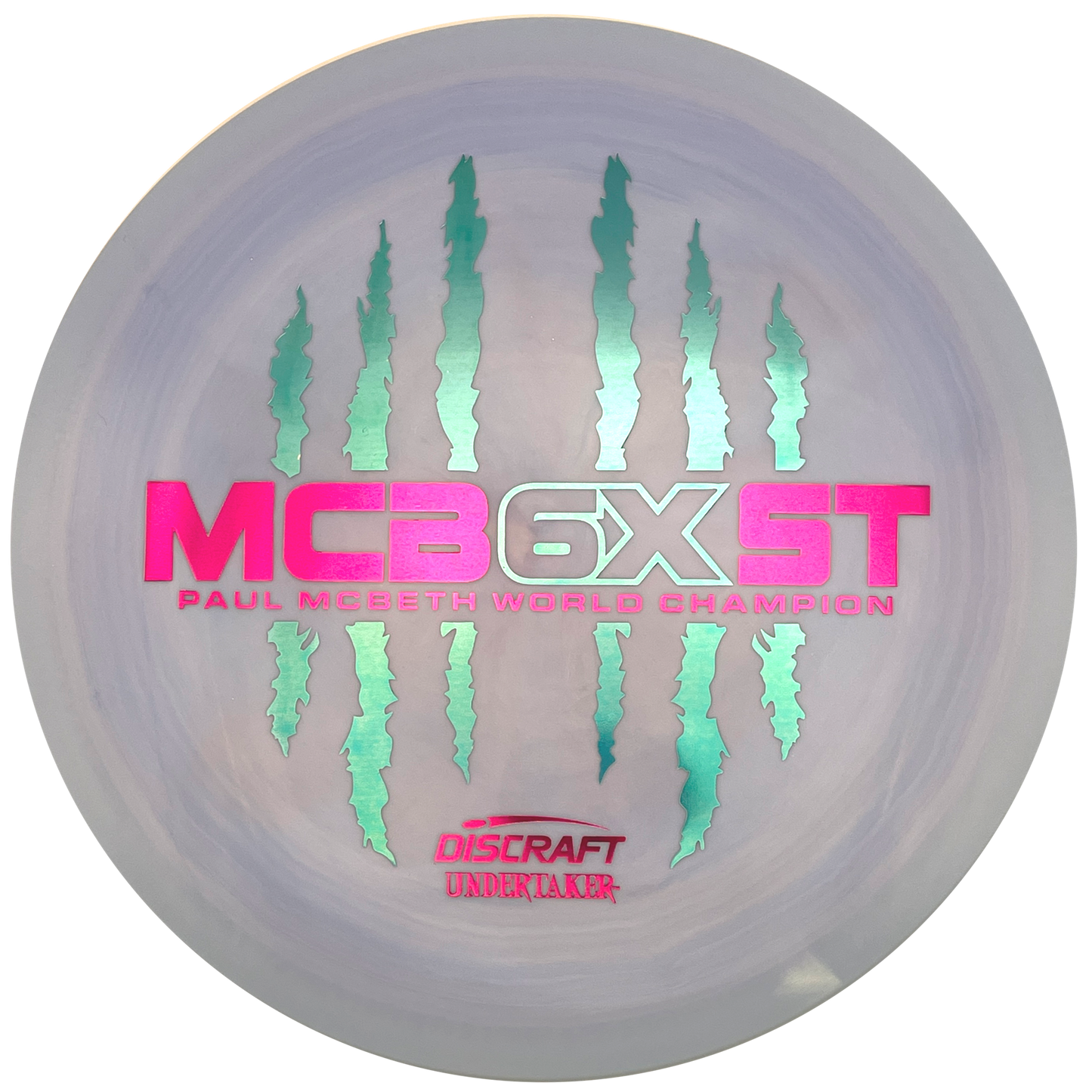 Discraft Undertaker - 6x Paul McBeth - ESP - Swirly Blue