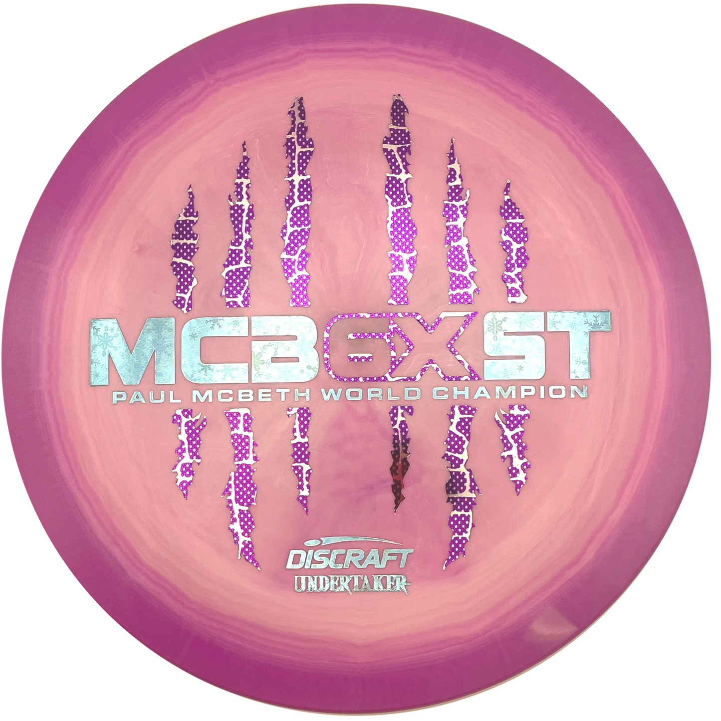 Discraft Undertaker - 6x Paul McBeth - ESP - Swirly Pink