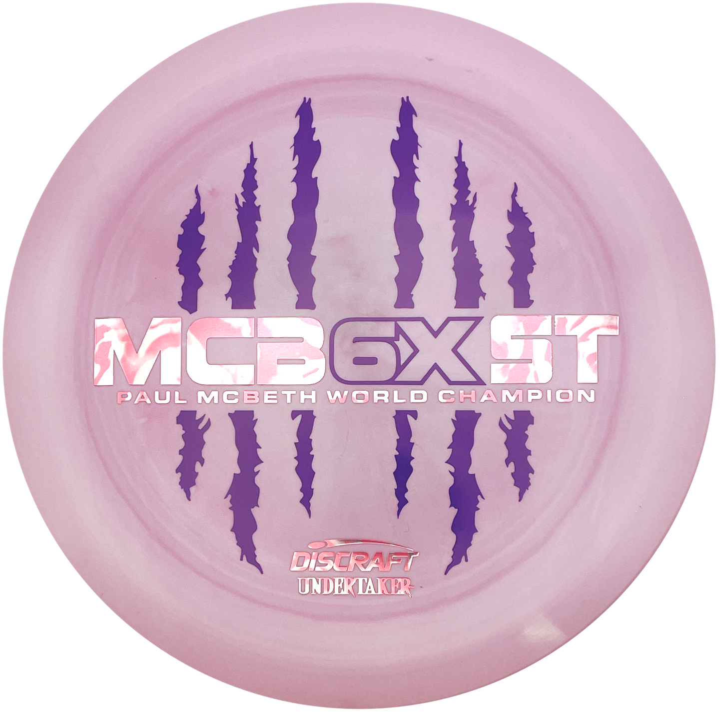 Discraft Undertaker - 6x Paul McBeth - ESP - Swirly Pink