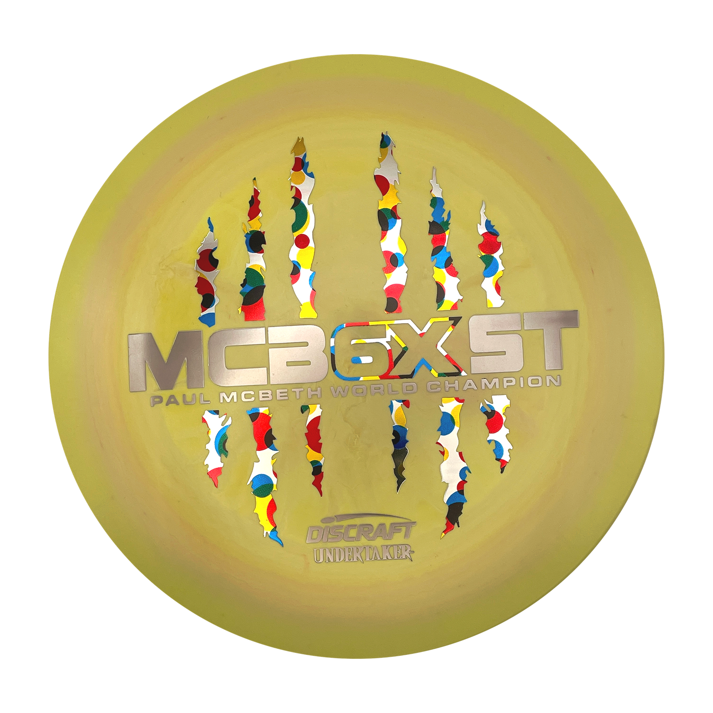 Discraft Undertaker - 6x Paul McBeth - ESP - Swirly Yellow