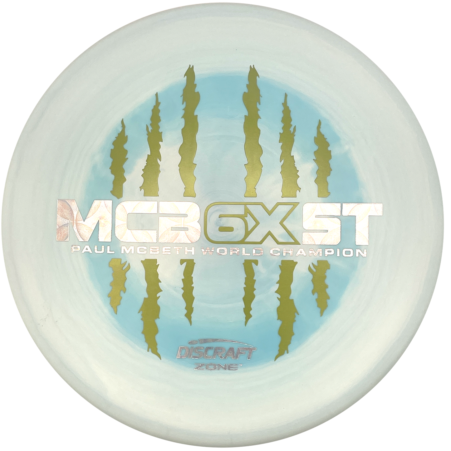 Discraft Zone - 6x Paul McBeth - ESP - Swirly Light Blue