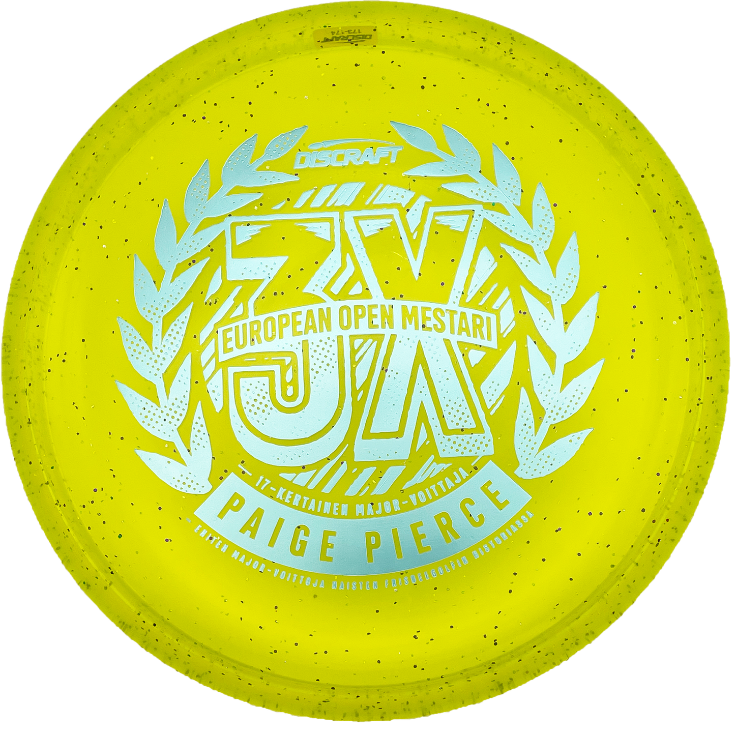 Discraft Fierce - Paige Pierce 3X European Open Champion - Crystal Sparkle - Light Green-Yellow