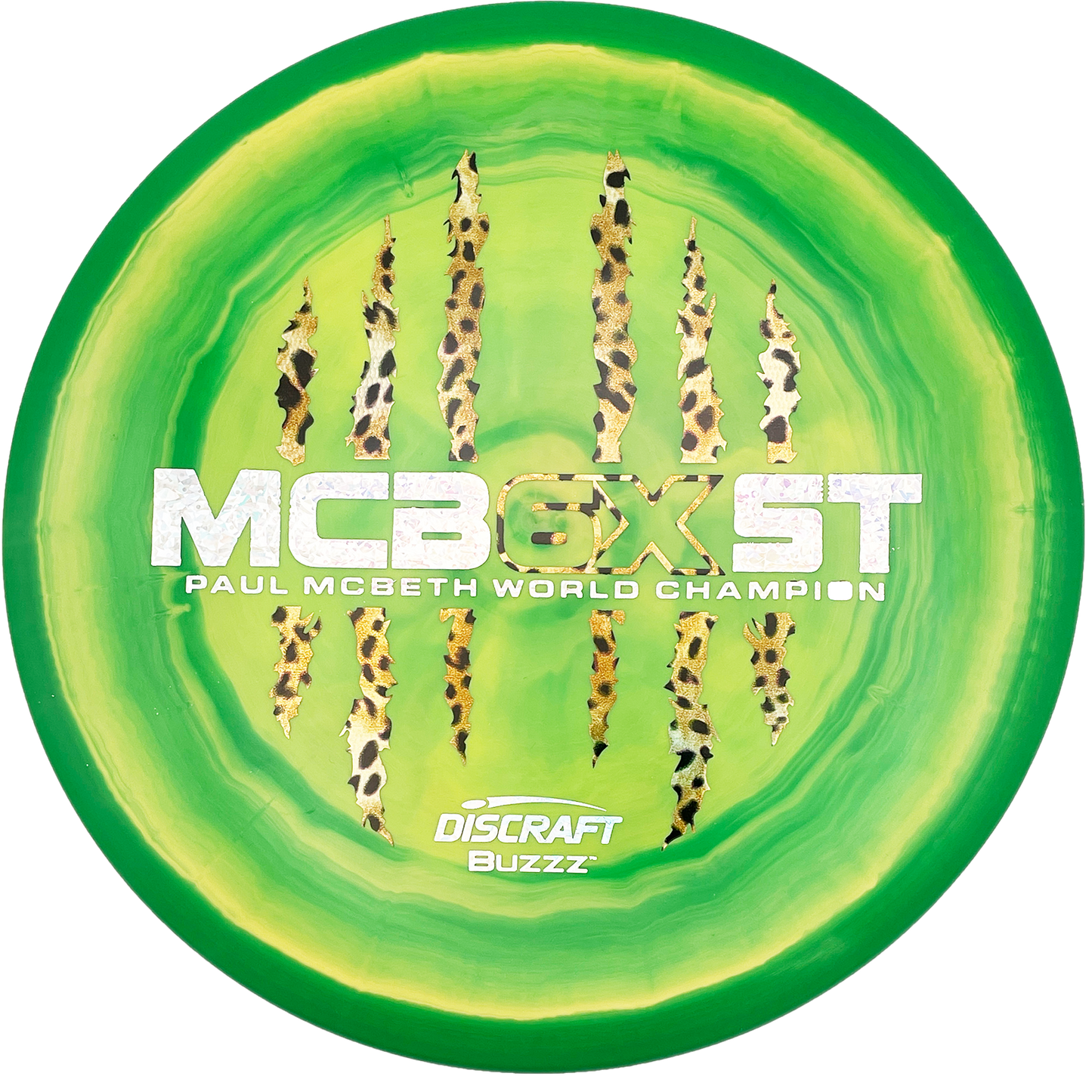 Discraft Buzzz - 6x Paul McBeth - ESP - Swirly Green
