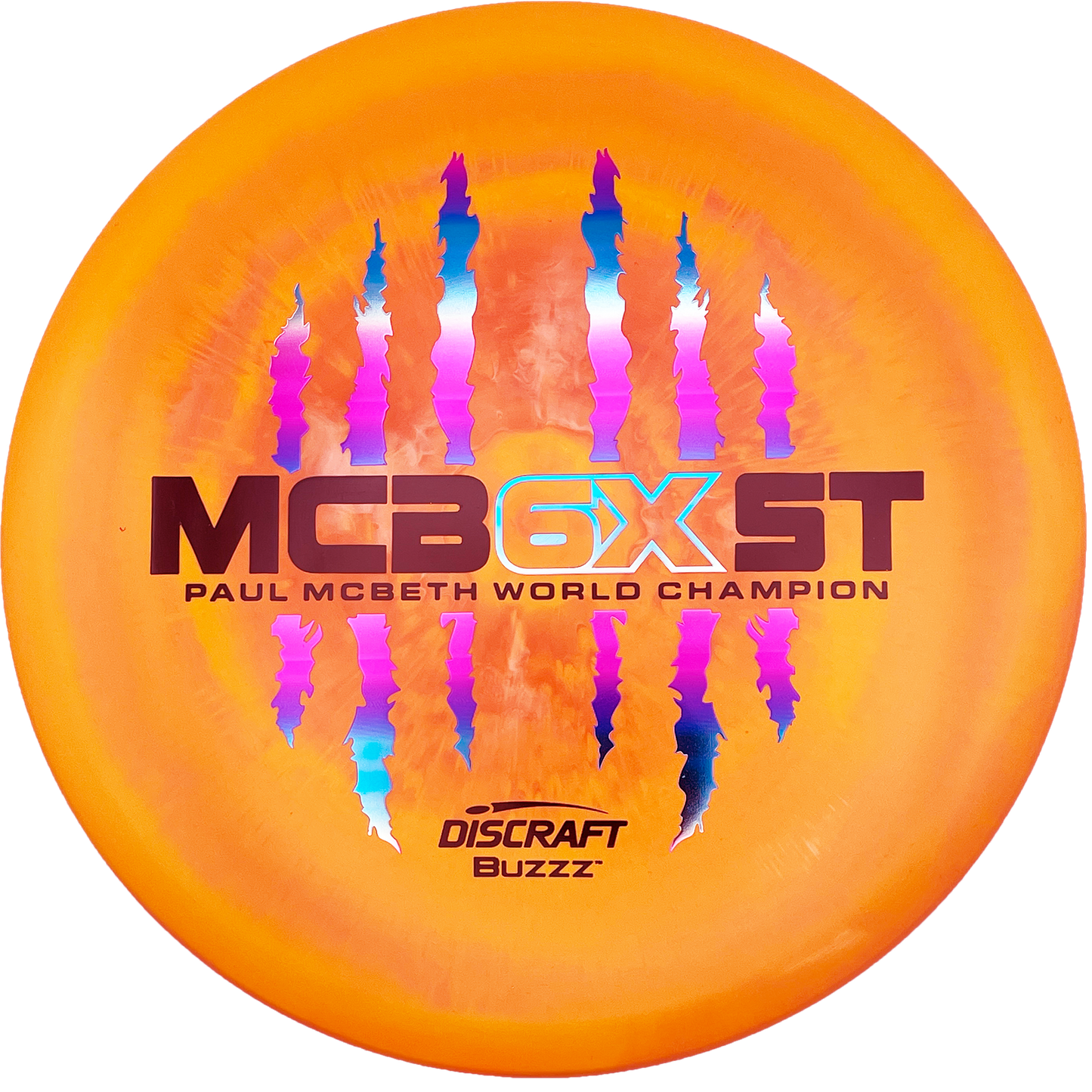 Discraft Buzzz - 6x Paul McBeth - ESP - Swirly Orange