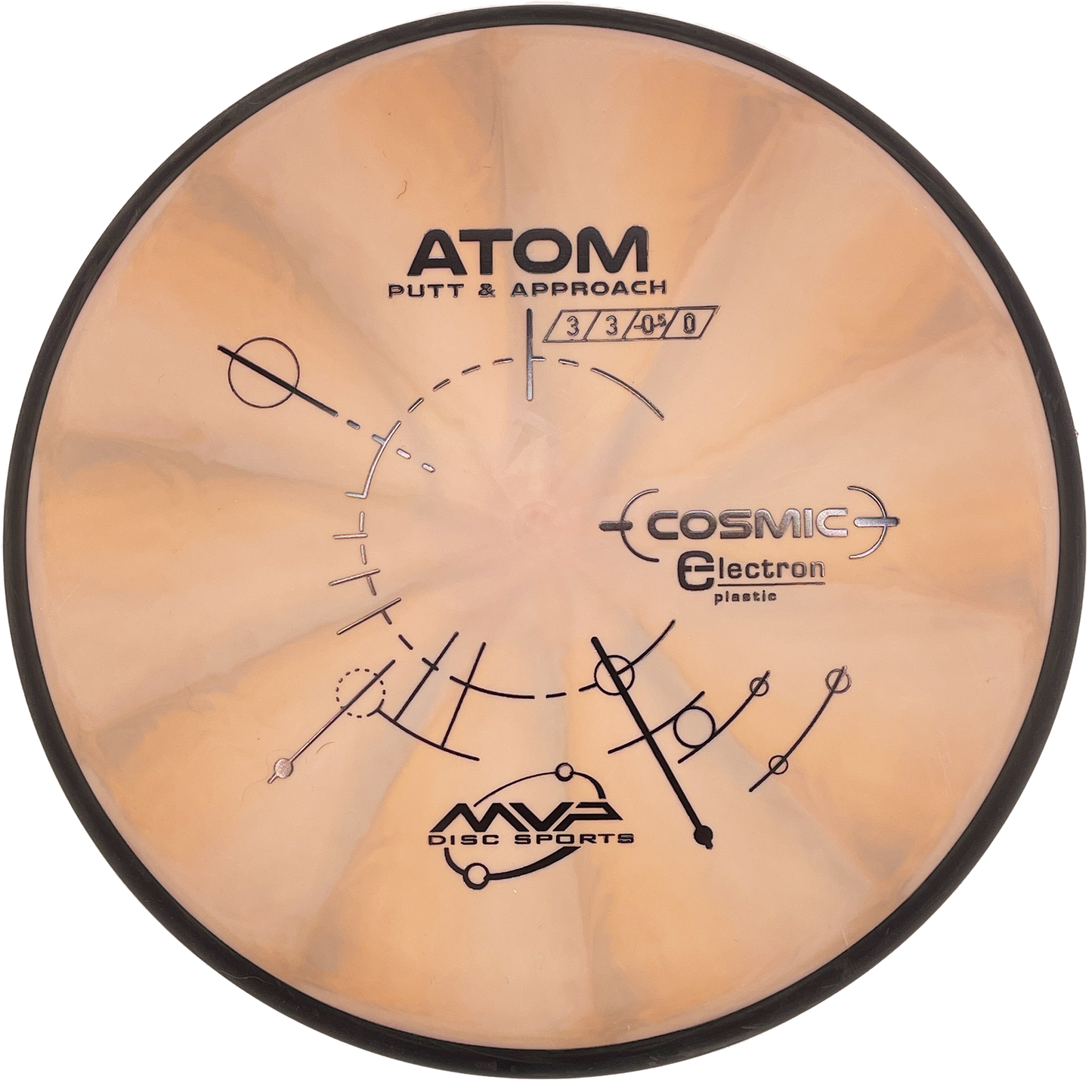 MVP Atom - Cosmic Electron - Light Orange Swirl