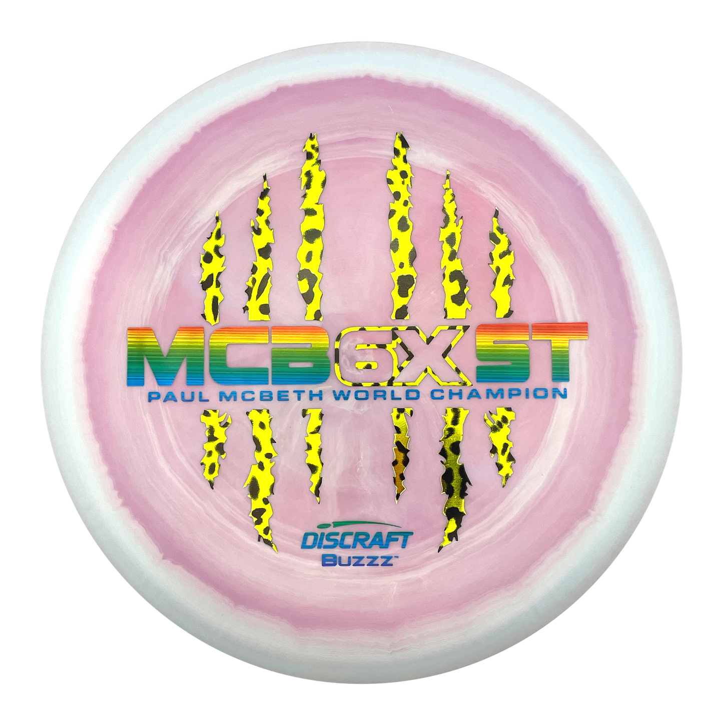 Discraft Buzzz - 6x Paul McBeth - ESP - Swirly Light Pink