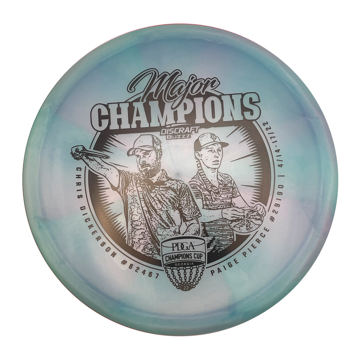 Discraft Buzzz - Limited Edition 2022 Champions Cup - Z Swirl Line - Turquoise