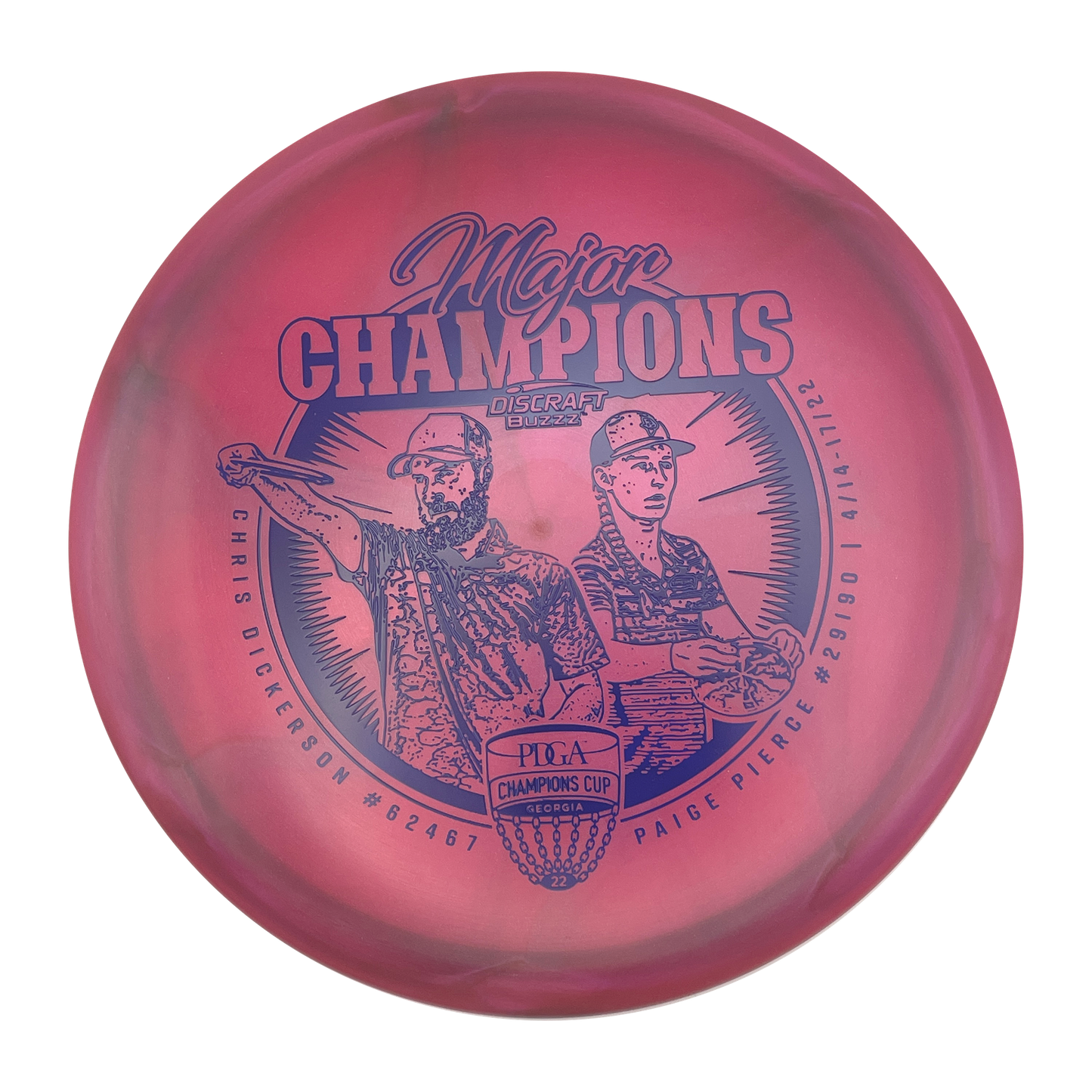 Discraft Buzzz - Limited Edition 2022 Champions Cup - Z Swirl Line - Purple