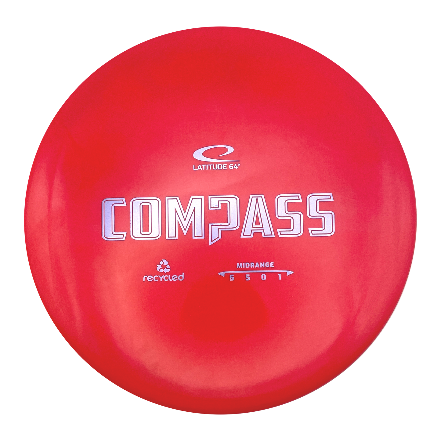 Latitude 64 Compass - Recycled Line - Red