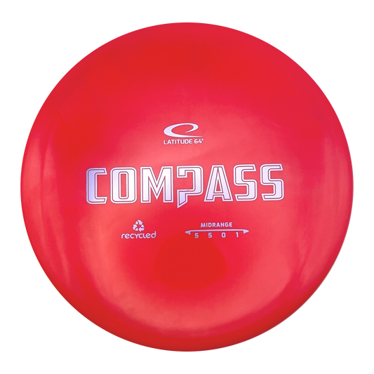 Latitude 64 Compass - Recycled Line - Red
