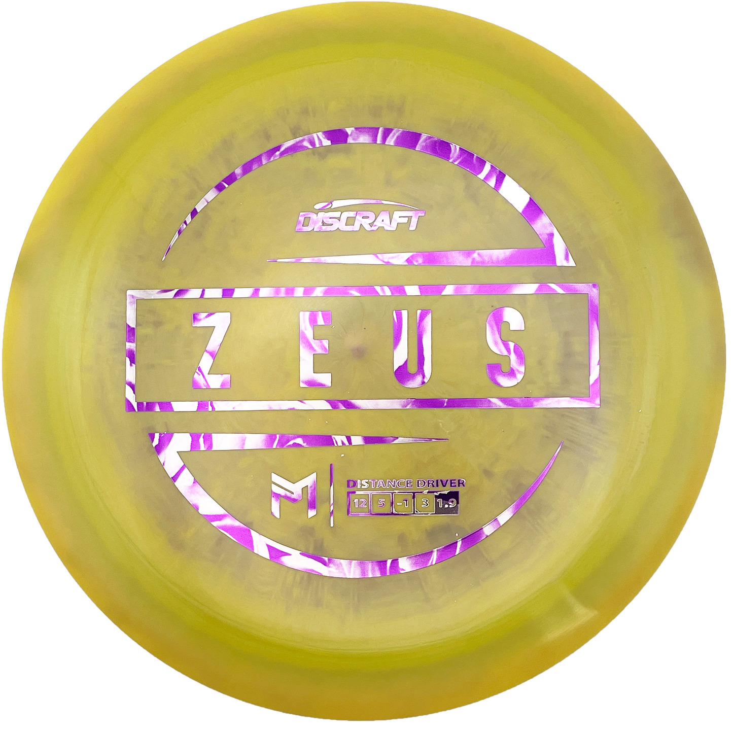 Discraft Zeus - Paul McBeth Signature Series - ESP Line - Swirly Dark Yellow