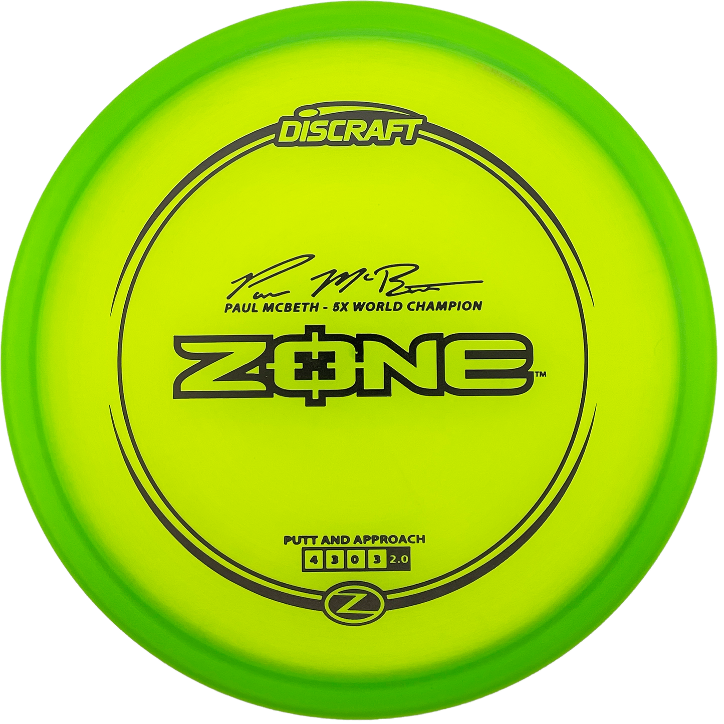 Discraft Zone - Paul McBeth - Z Line - Green