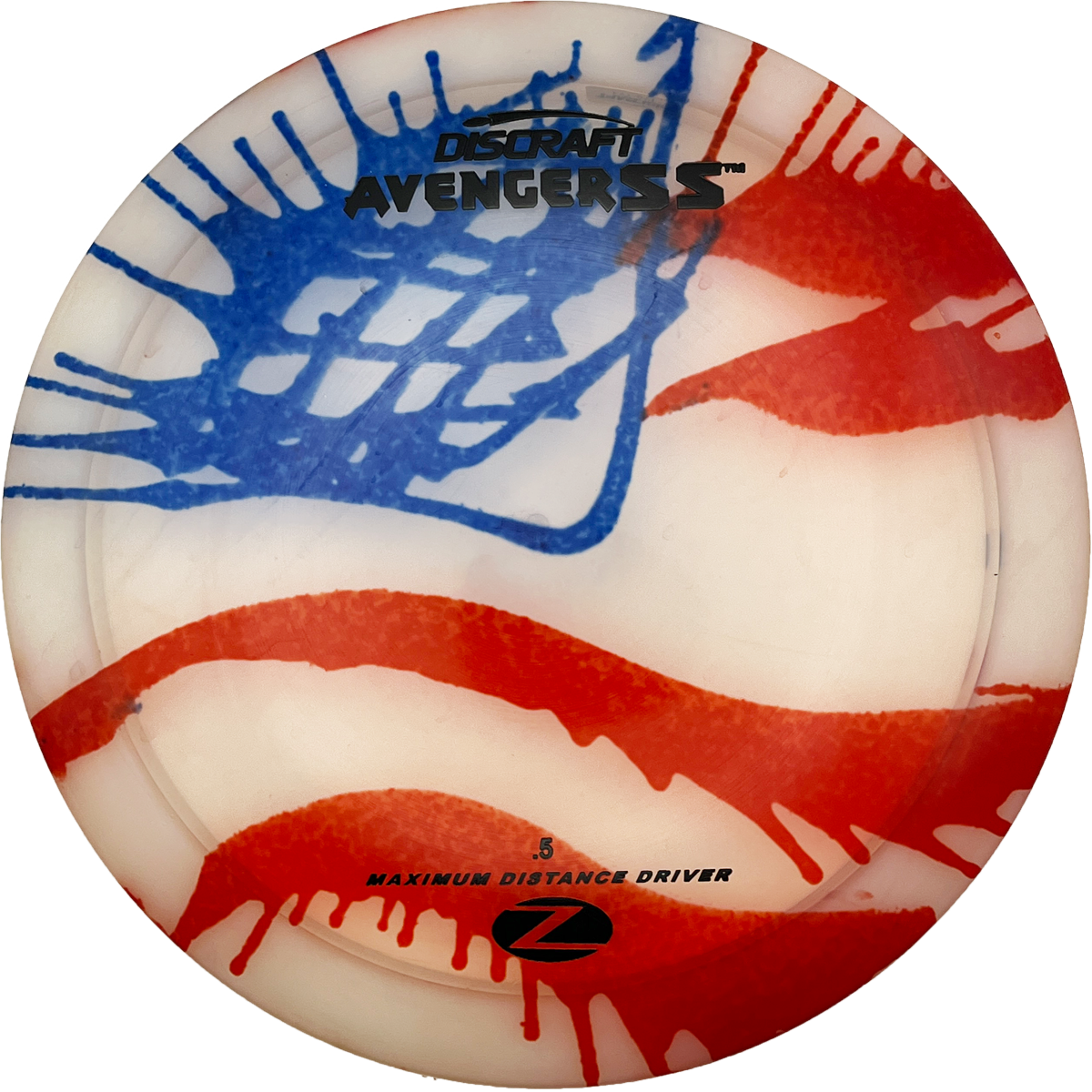 Discraft Avenger SS - Z Fly Dye - White/Red/Blue