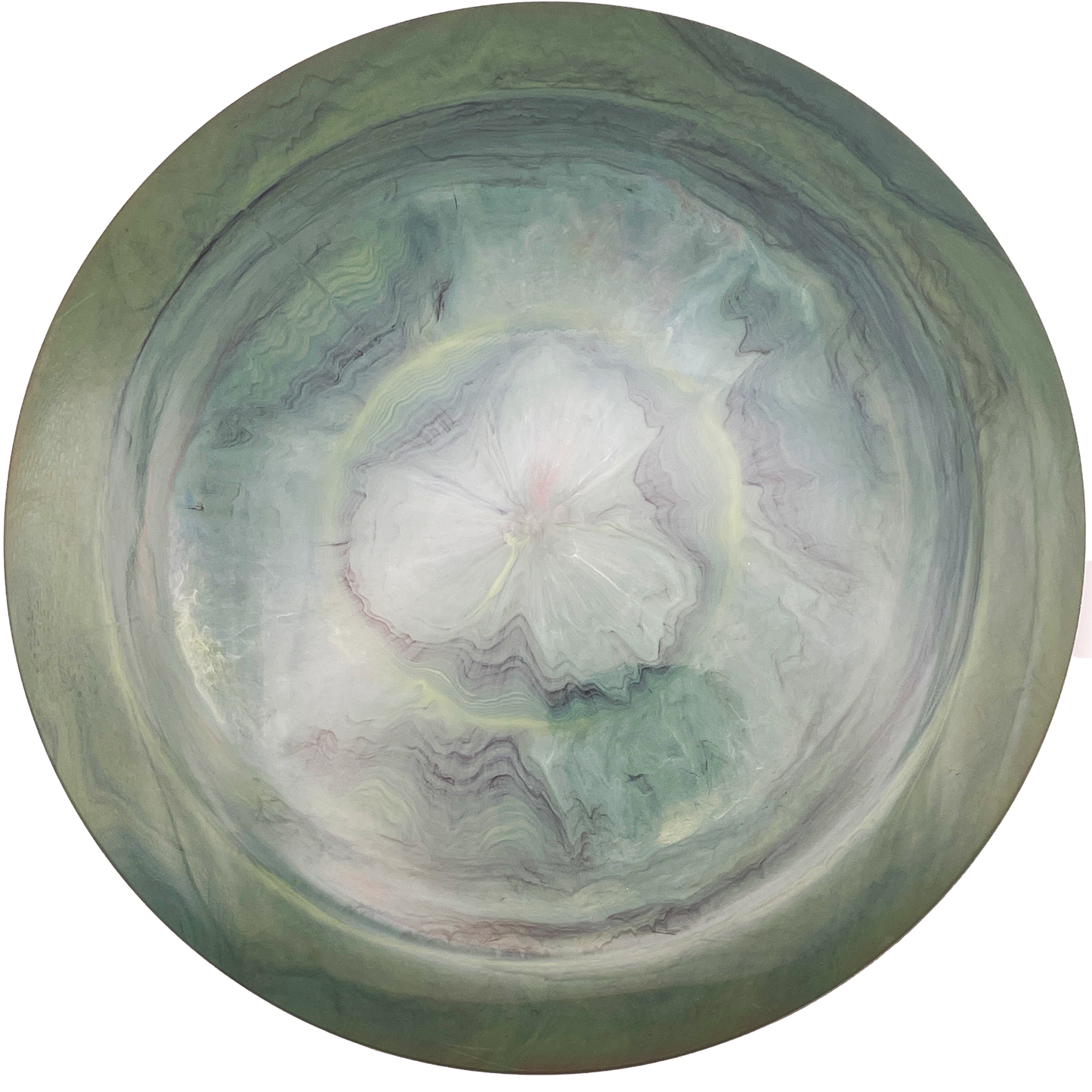 RPM Kotare - Gold Foil Bottom Stamp - Platinum - Swirly Dark Green