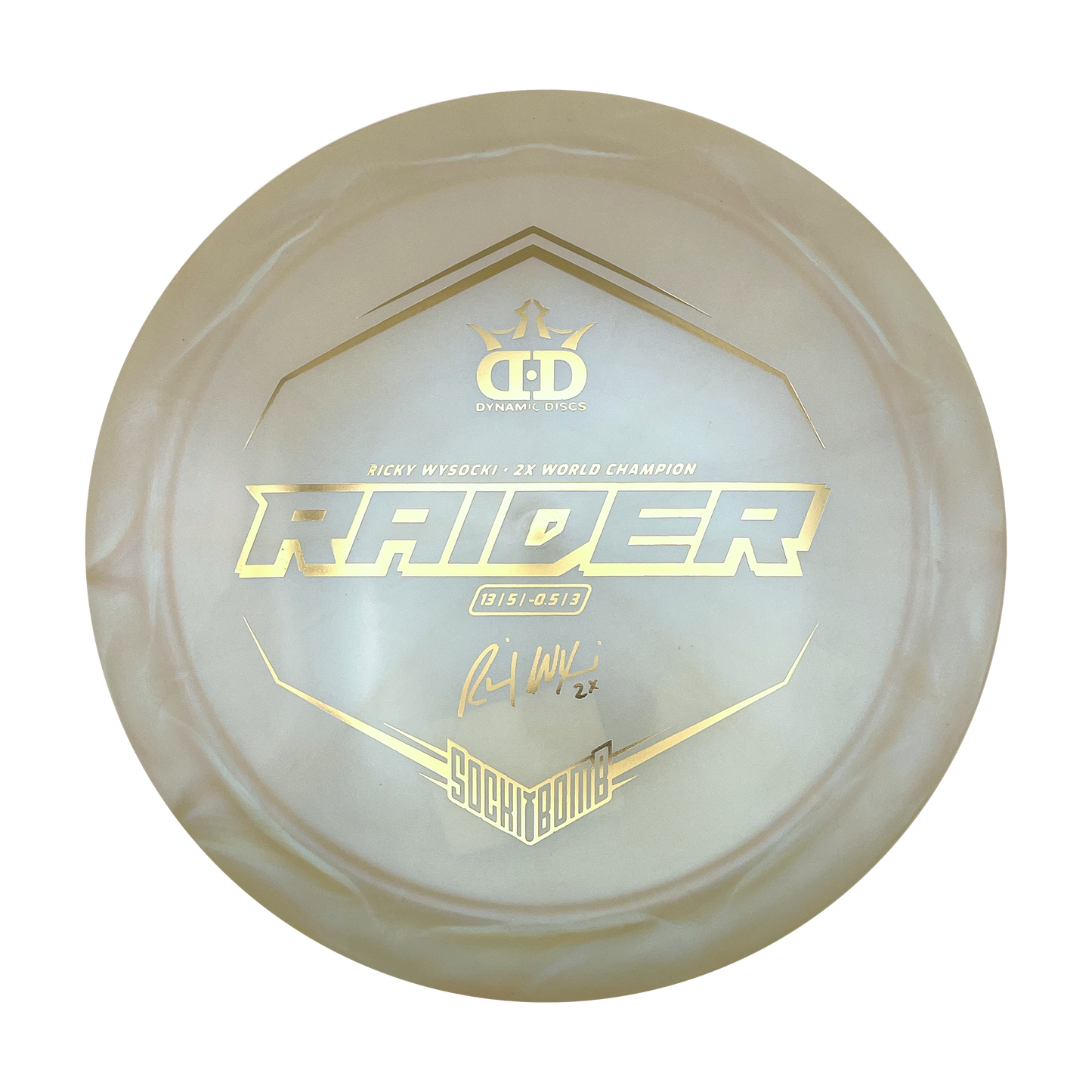 Dynamic Discs Raider - Ricky Wysocki - Lucid Ice Line - White