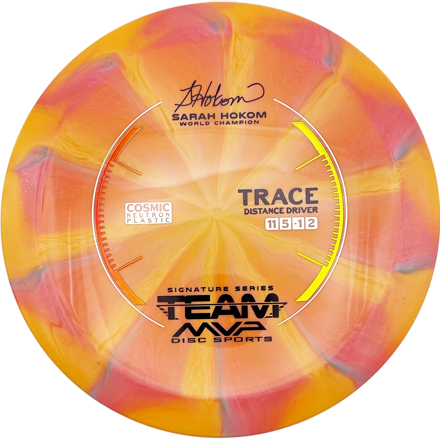 Streamline Trace - Cosmic Neutron - Sarah Hokom - Orange Swirl