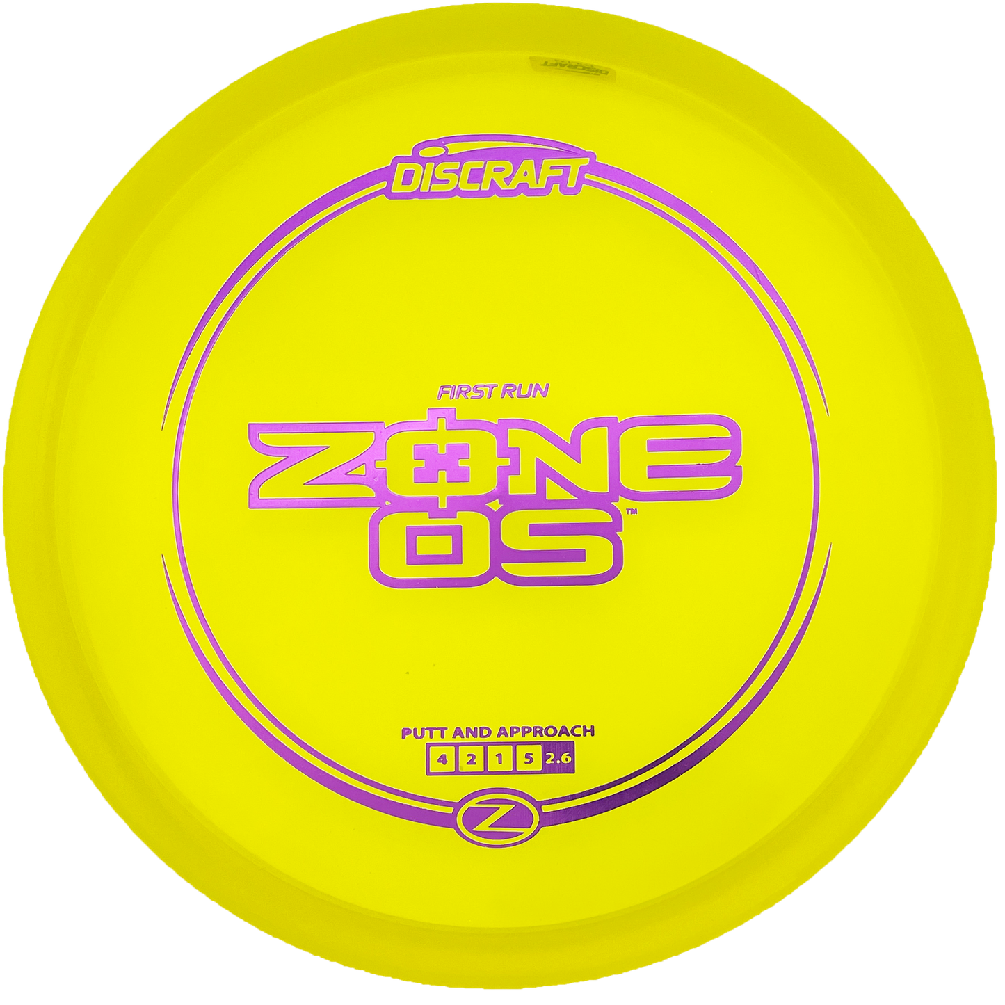 Discraft Zone OS - First Run - Z Line - Yellow
