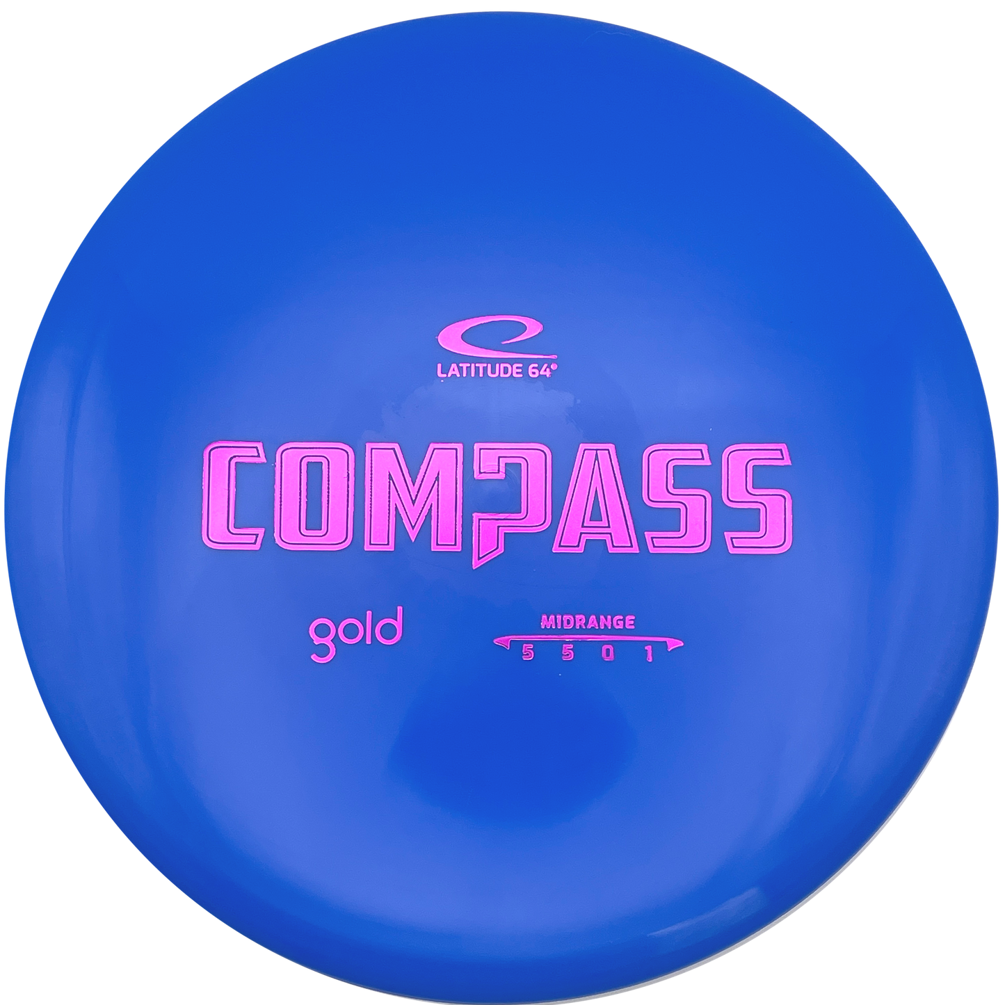 Latitude 64 Compass - Gold Line - Blue