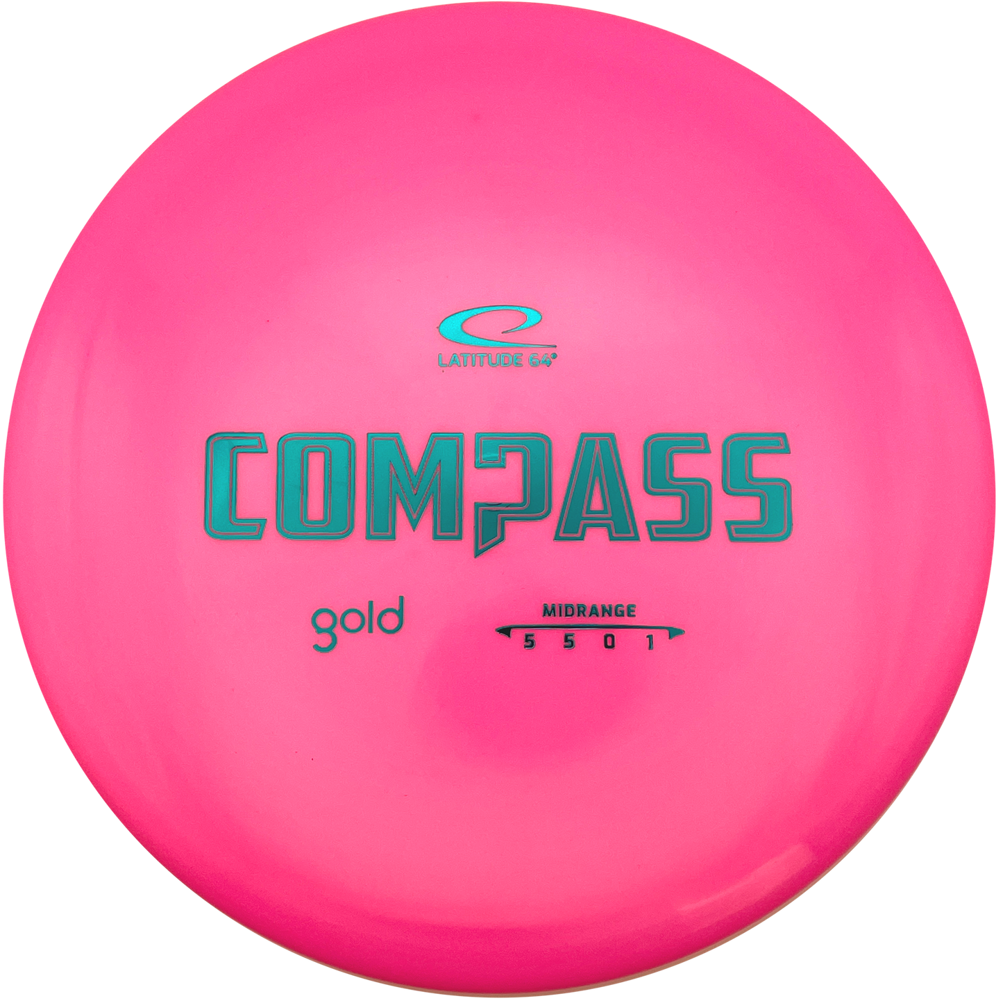 Latitude 64 Compass - Gold Line - Pink