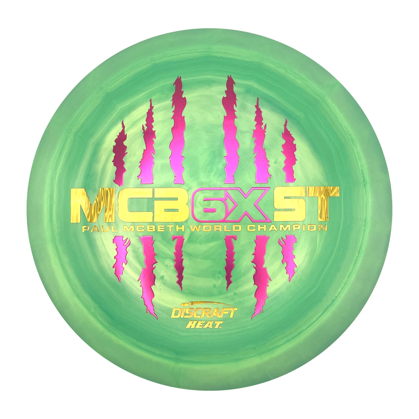 Discraft Heat - 6x Paul McBeth - ESP - Swirly Green