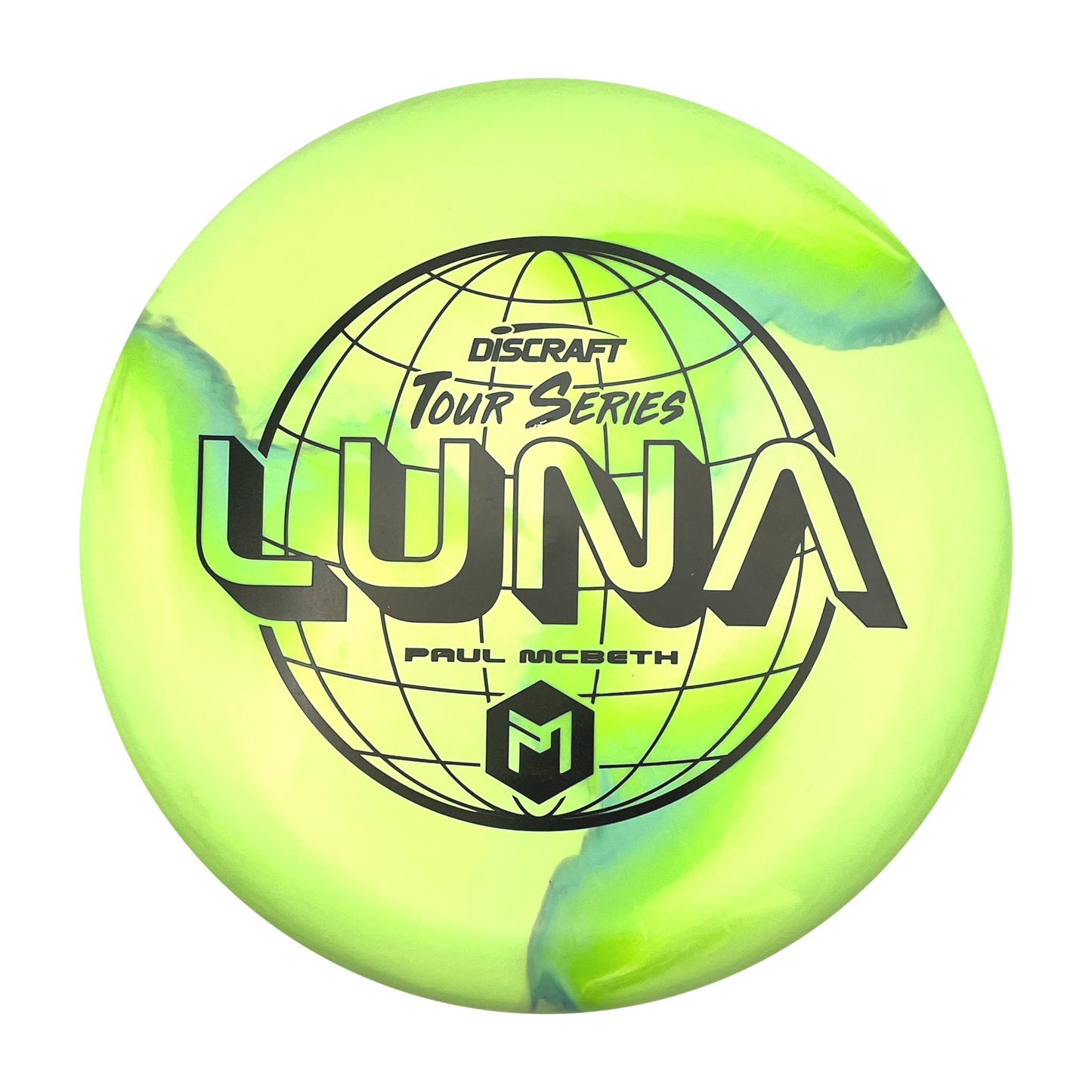 Discraft Luna - Paul McBeth Tour Series - Swirly Light Green