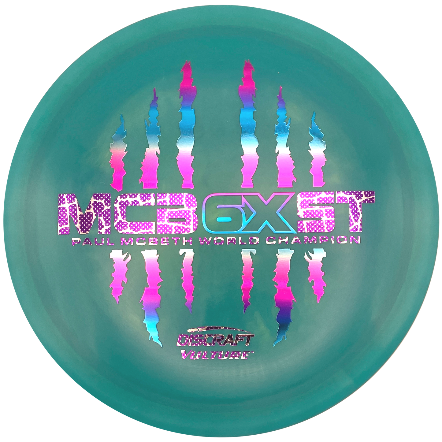 Discraft Vulture - 6x Paul McBeth - ESP - Swirly Turquoise