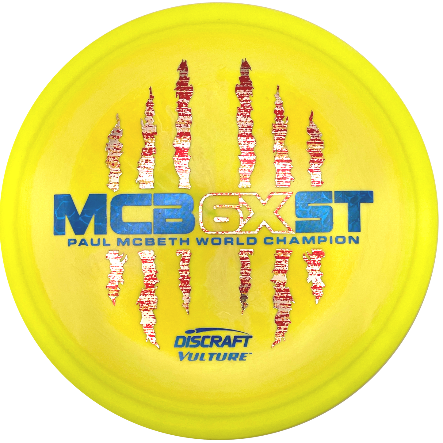 Discraft Vulture - 6x Paul McBeth - ESP - Swirly Yellow