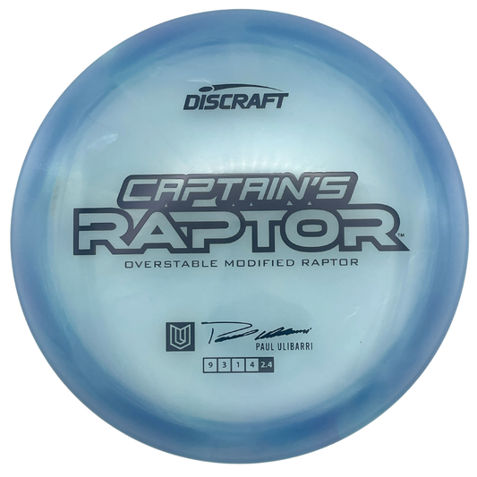 Discraft Captain's Raptor - Z Swirl Line - Light Blue