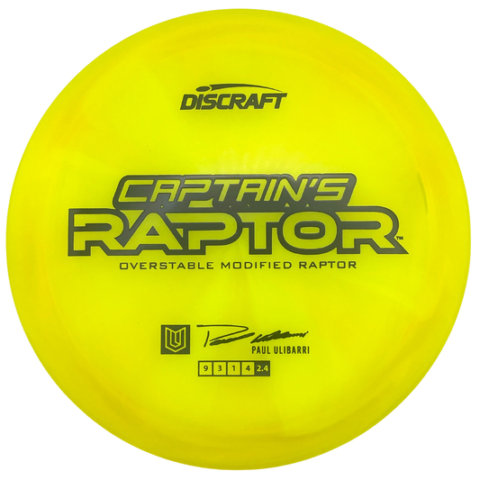 Discraft Captain's Raptor - Z Swirl Line - Yellow