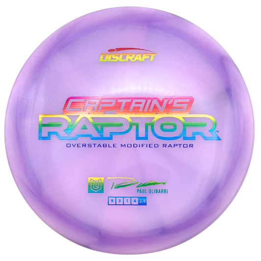 Discraft Captain's Raptor - Z Swirl Line - LIght Purple