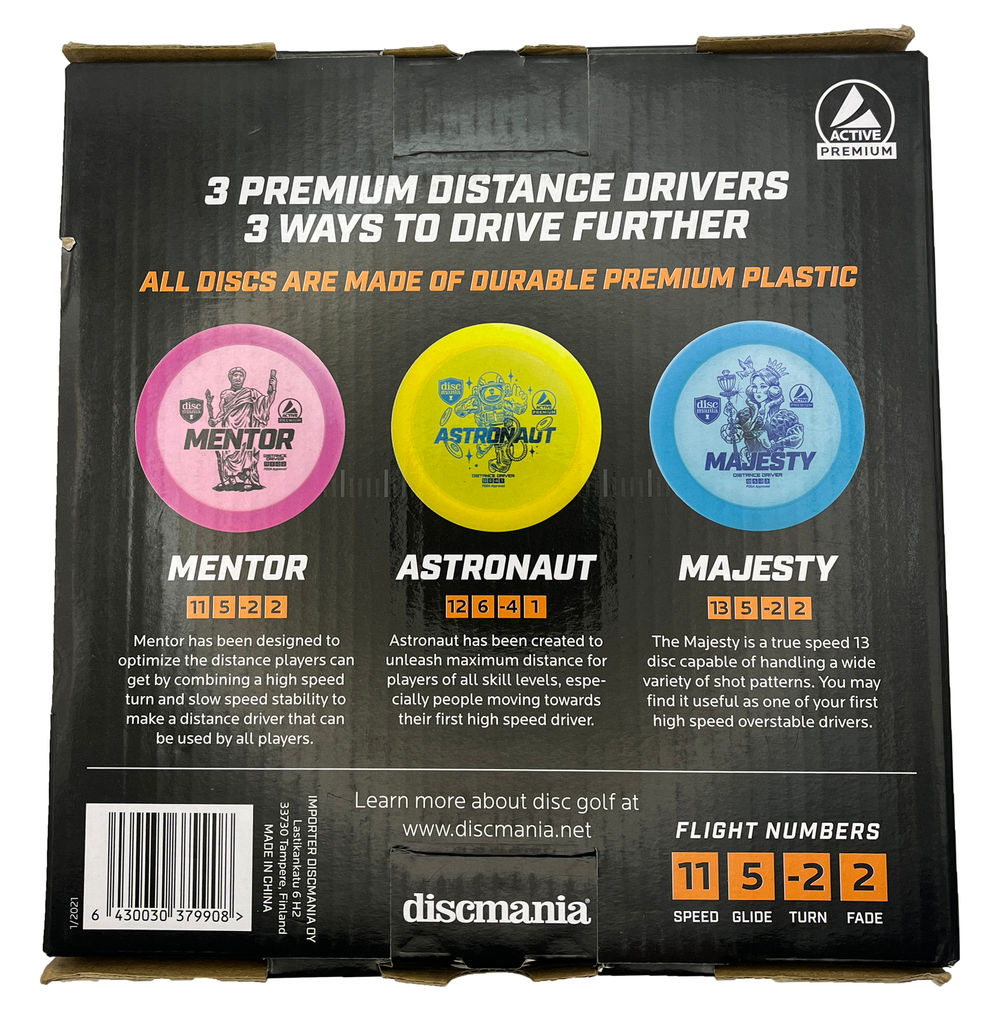 Discmania Mega Distance Set - Active Premium - Intermediate - 3 Discs