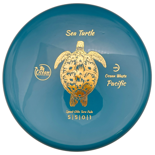 Ocean Discs Sea Turtle - Ocean Waste Pacific - Blue