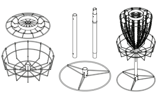 RPM DiscMate LT - Portable Basket/Target
