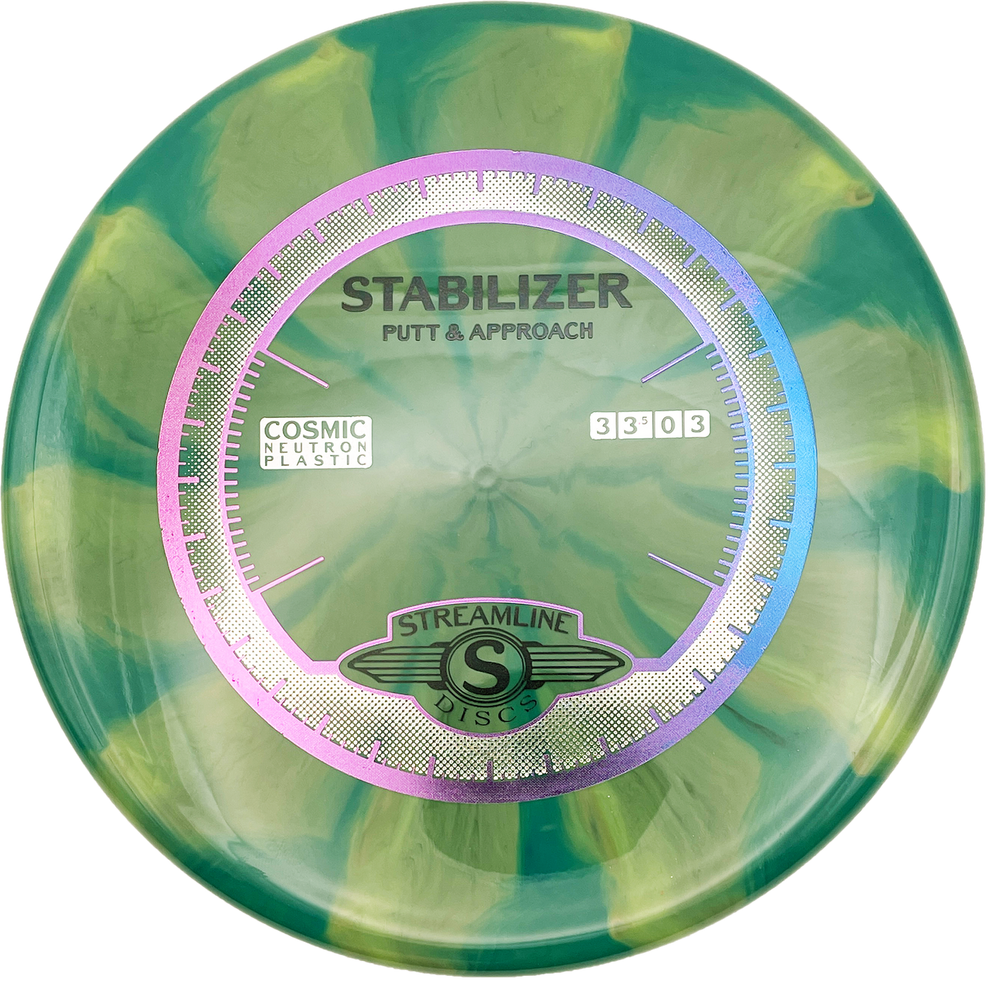 Streamline Stabilizer - Cosmic Neutron - Green Swirl