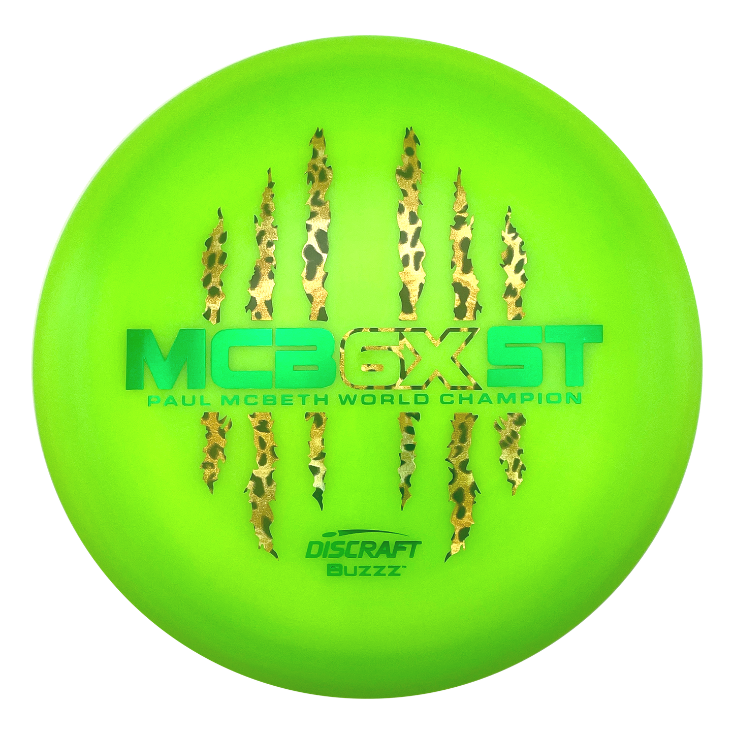 Discraft Buzzz - 6x Paul McBeth - ESP - Swirly Green