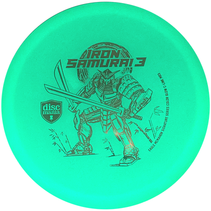 Discmania Iron Samurai 3 - Eagle McMahon Signature Series - MD3 - C-Line Glow - Turquoise