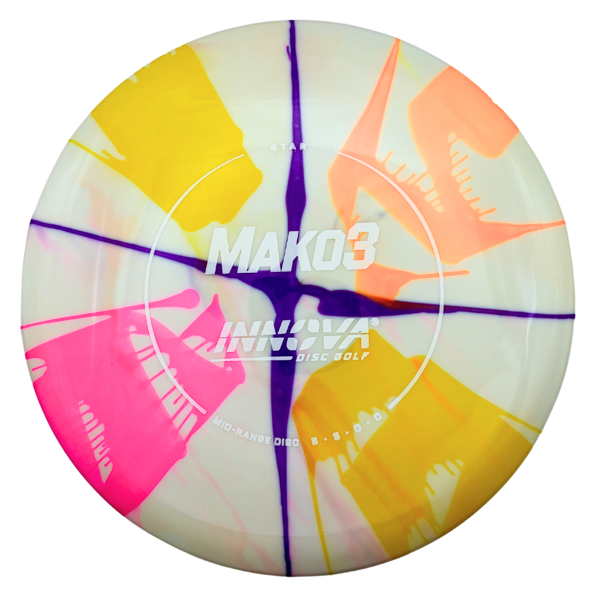 Innova Mako3 - Star I-Dye Line - Yellow/Pink/Orange/Purple