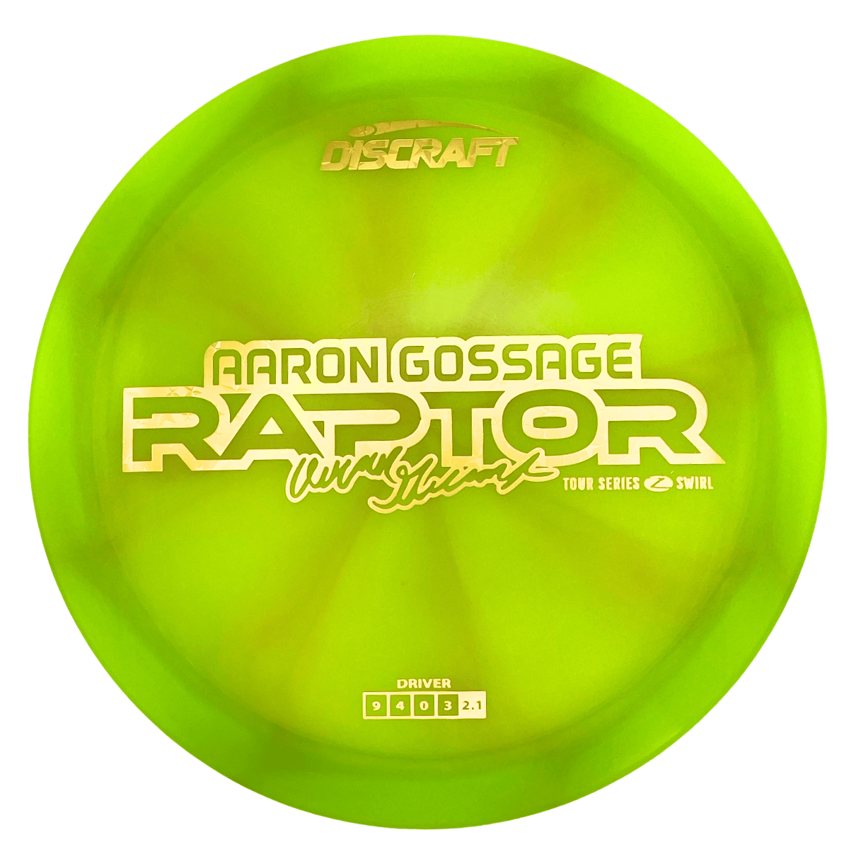 Discraft Raptor - Aaron Gossage - 2025 Tour Series - Z Swirl Line