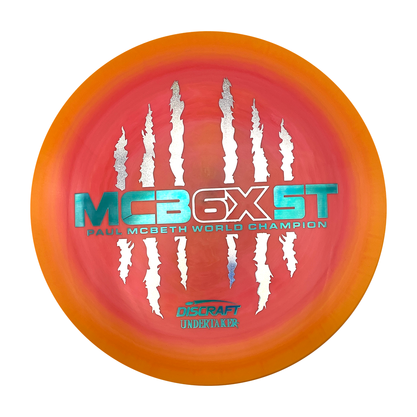 Discraft Undertaker - 6x Paul McBeth - ESP - Swirly Orange